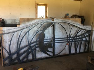14. Medallion Gate fox rough cut & clamped