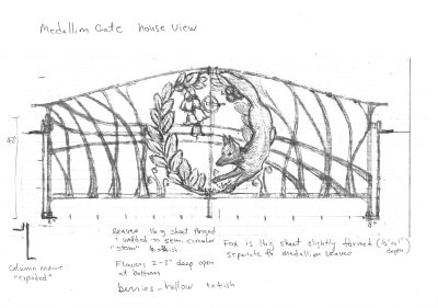 2. Medallion gate Shop drawing House view
